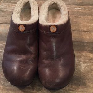 Merrells brown leather shoes